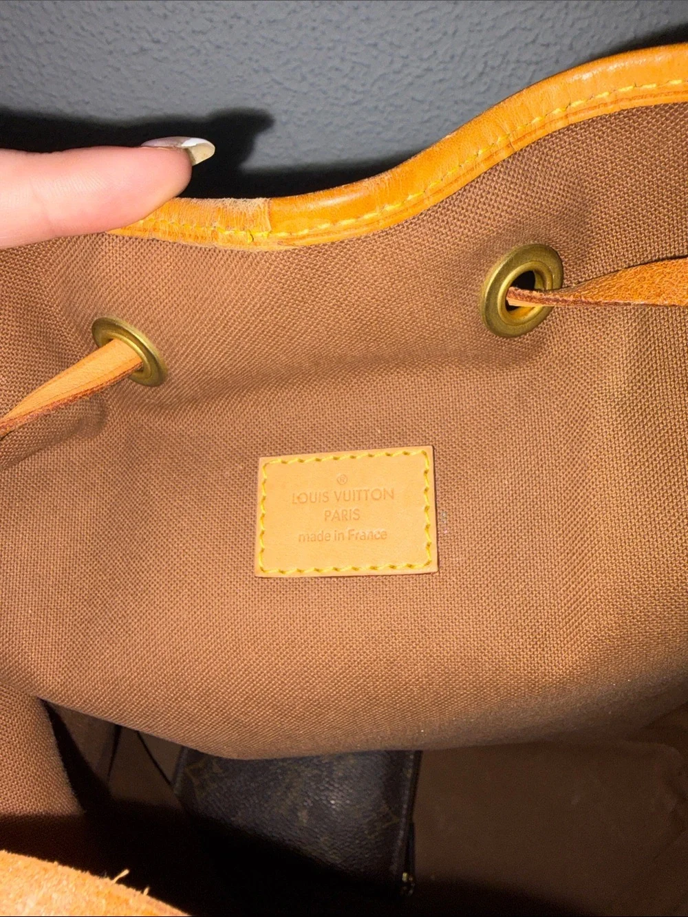 Louis Vuitton Brown Monogram Canvas Backpack with Natural Vachetta Trim